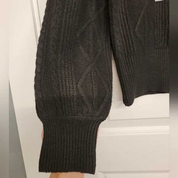 U.S. Polo Assn. Black Cable Knit Sweater - Picture 3 of 4